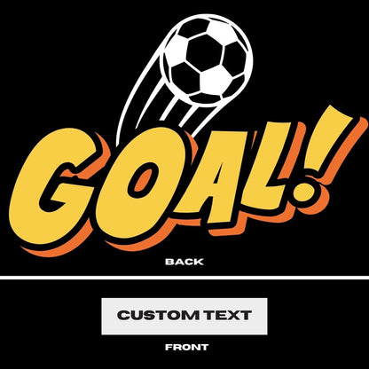 [GOAL] with custom text option printed t-shirt GWSPORTSFB04